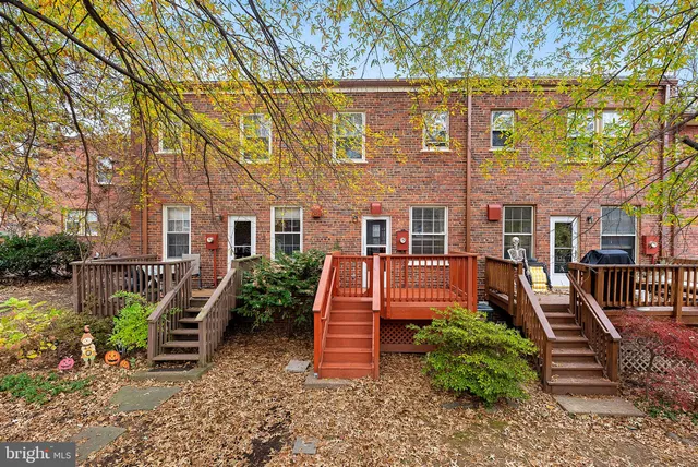 a view of wooden deck