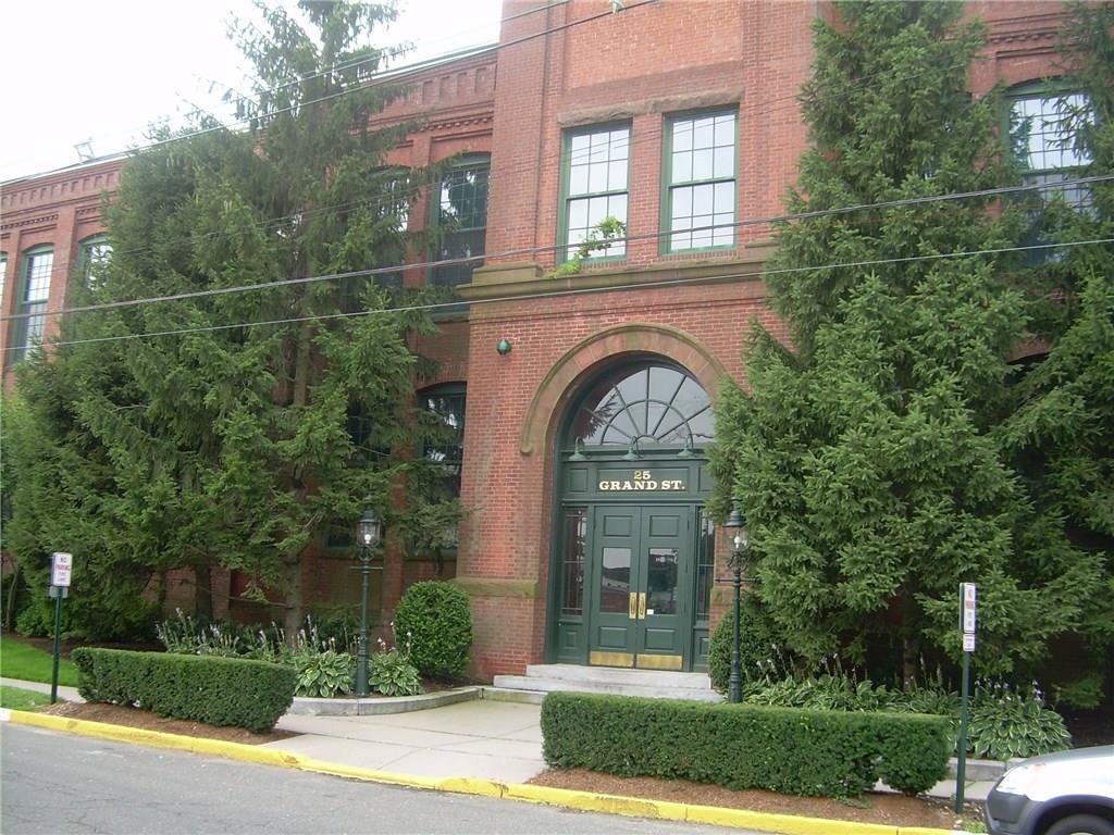 a front view of a house