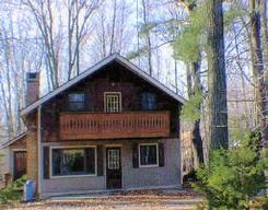 a front view of a house