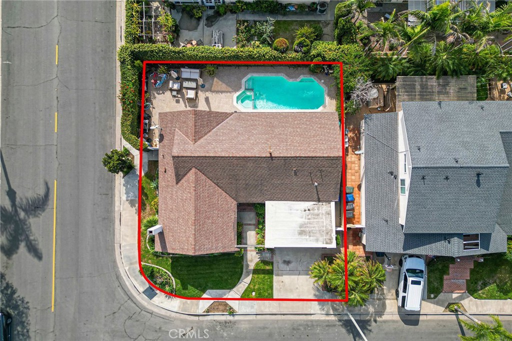 4326 Via Verde Cypress, CA 90630 - Photo 40 of 43 an aerial view of a house with a swimming pool
