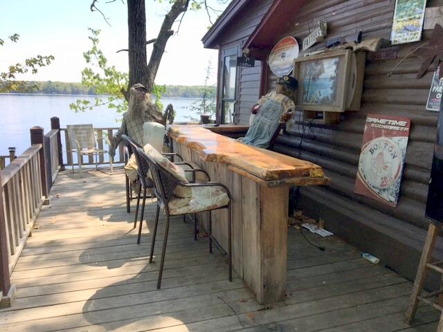 35 White Fish Road Winslow, ME 04901 - Photo 21 of 30 Deck with built-in bar