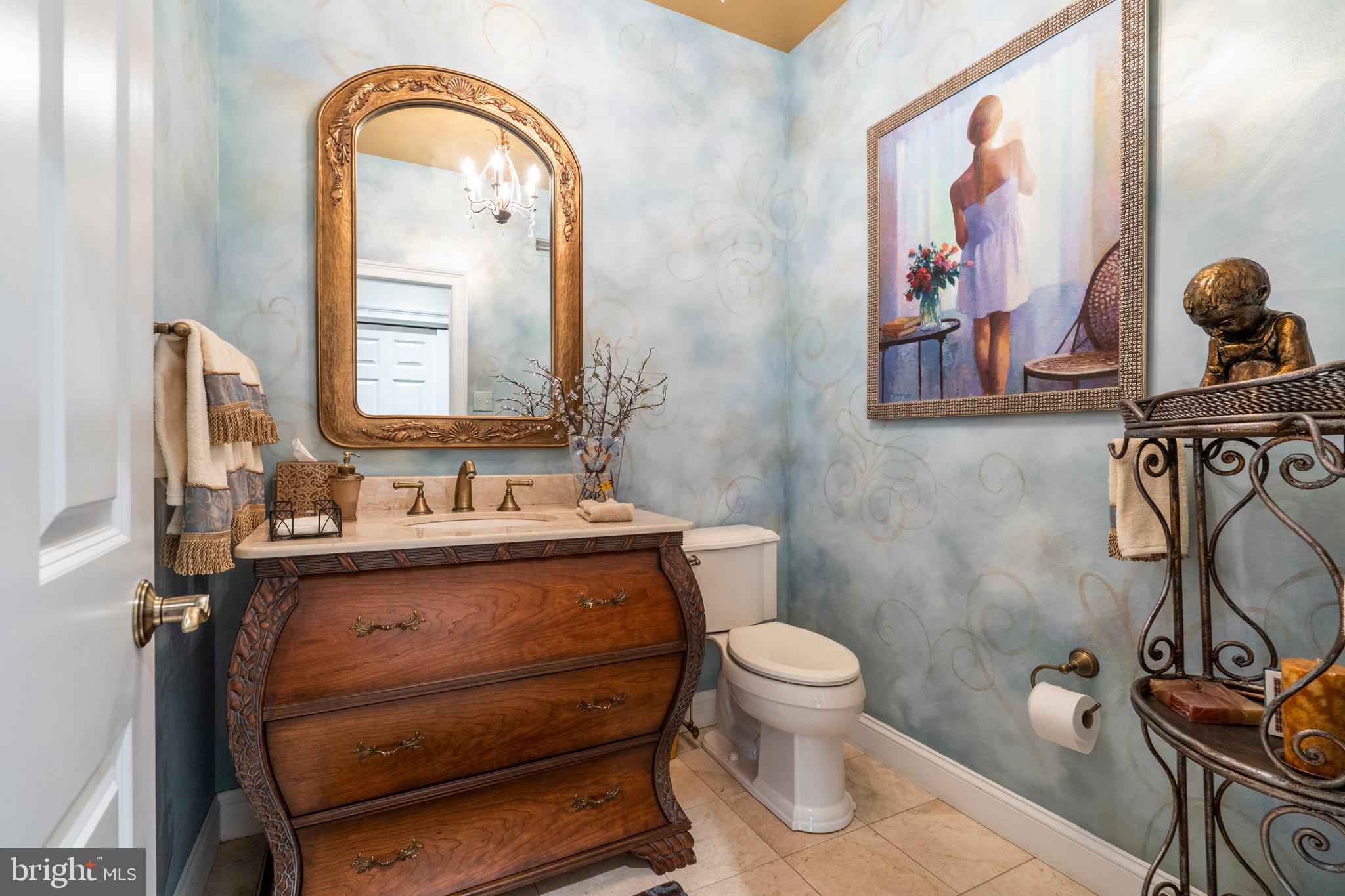 1041 Mill Rd Circle Rydal, PA 19046 - Photo 32 of 64 Impressive Powder Room