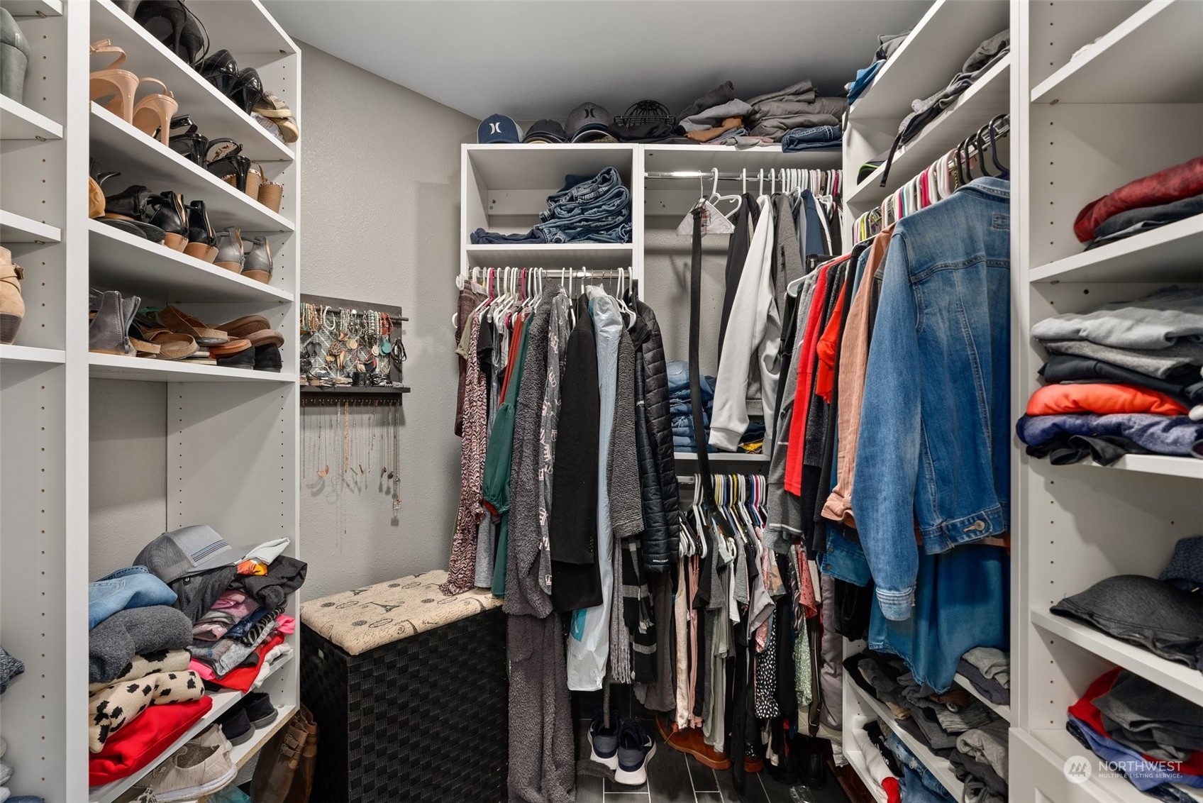 702 Roundtree Boulevard Winlock, WA 98596 - Photo 19 of 35 a view of walk in closet with clothes and shoes