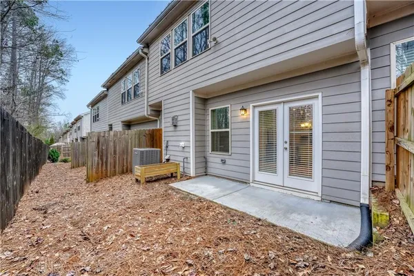 a view of a house with a patio