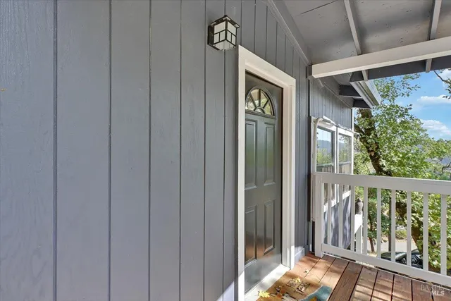 a view of front door