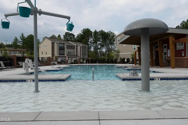 a front view of a building with street