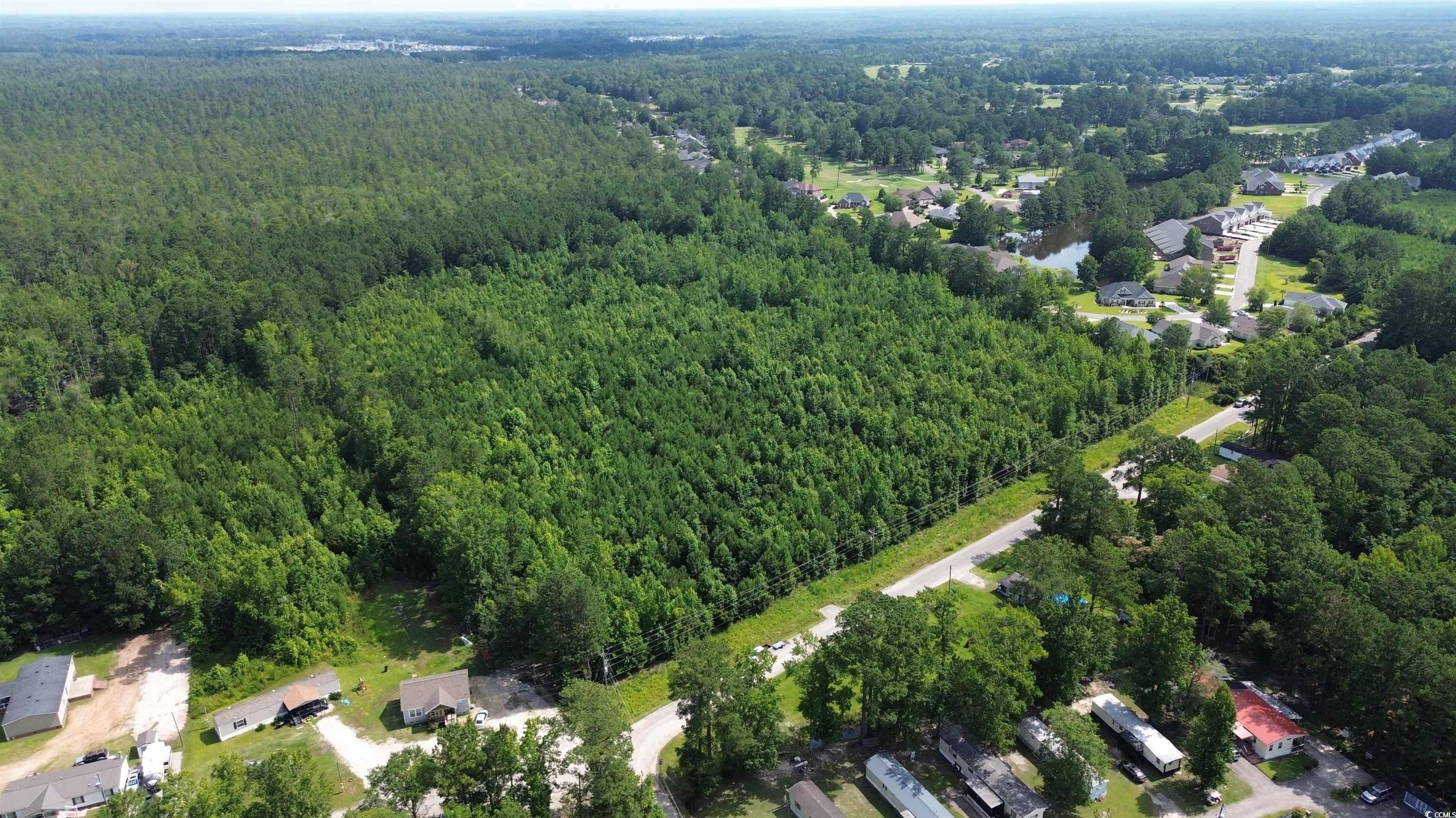 Tbd Elbow Road Longs, SC 29568 - Photo 9 of 14 Aerial view of property's location with a forest