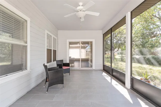 a view of a yard with trees