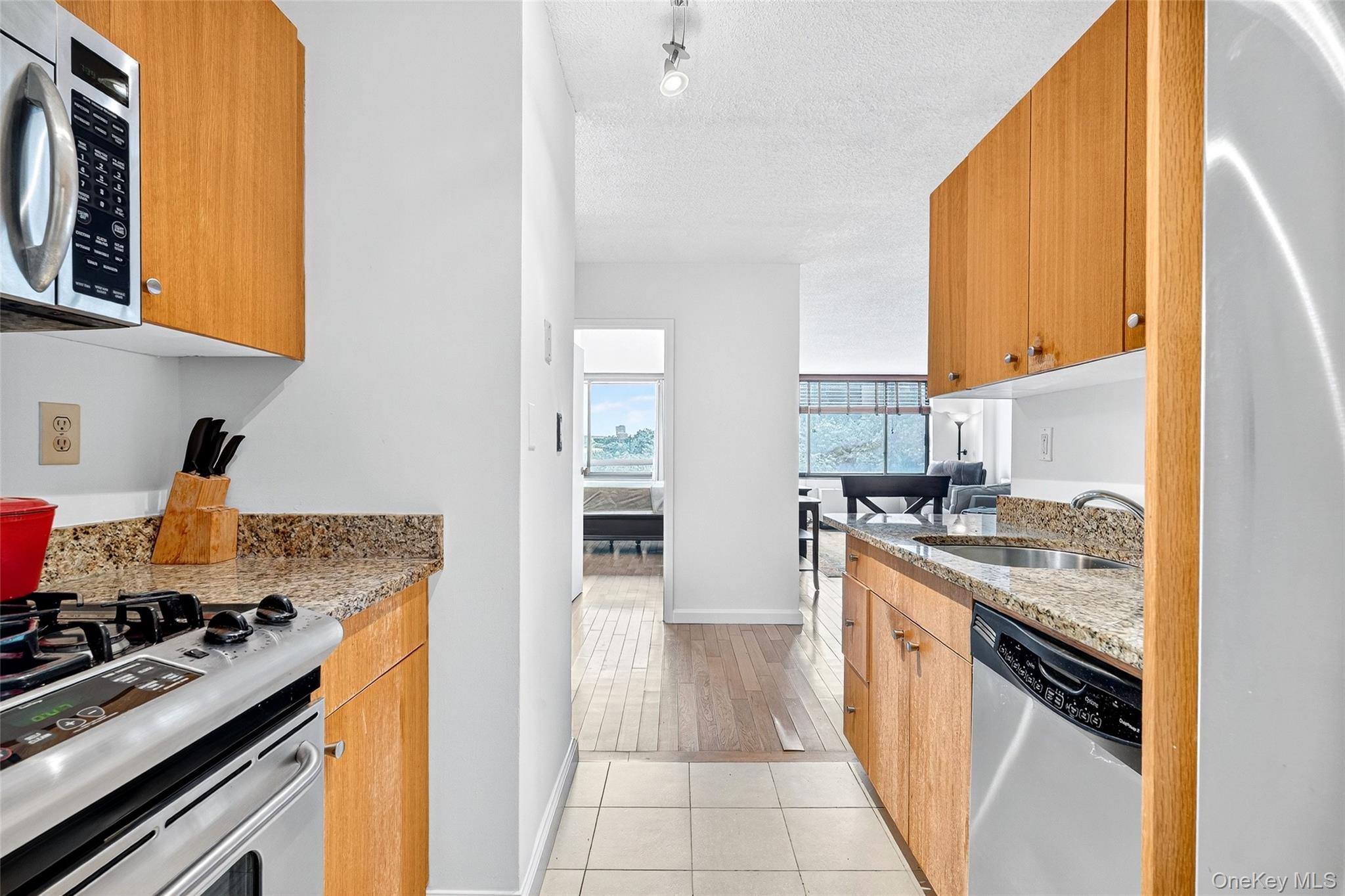 2287 Johnson Avenue, Unit 10B Bronx, NY 10463 - Photo 5 of 27 a kitchen with stainless steel appliances granite countertop a stove and a sink