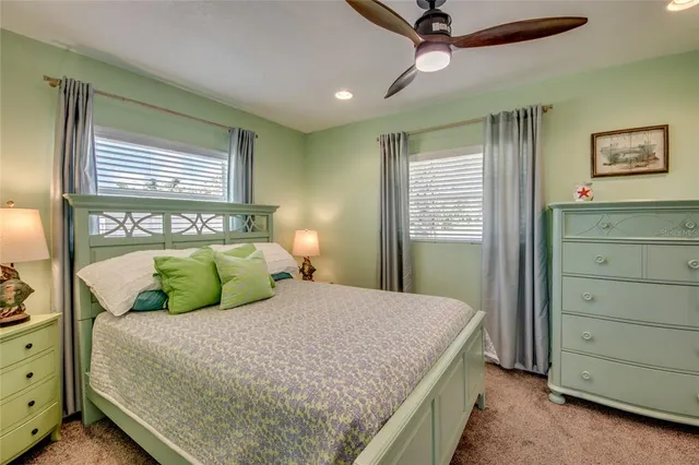 a view of a lake with houses