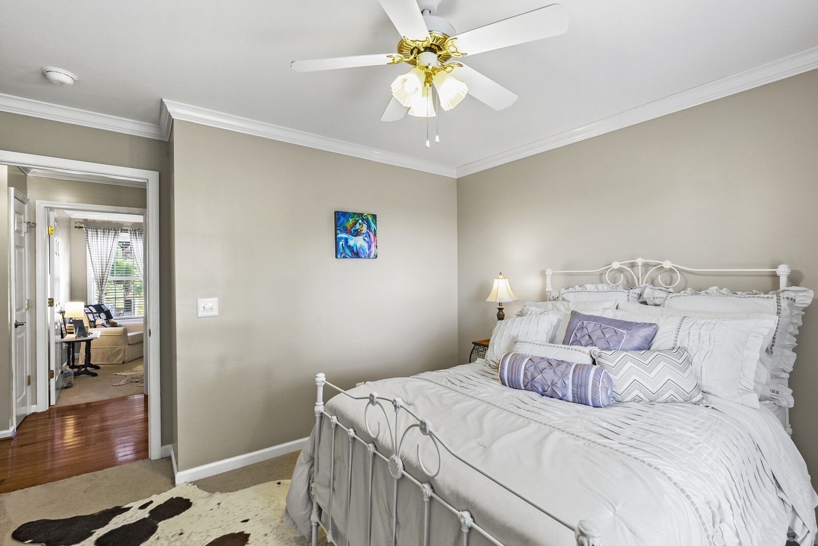 4347 Airport Road Springfield, TN 37172 - Photo 14 of 37 a bedroom with a bed and a chandelier