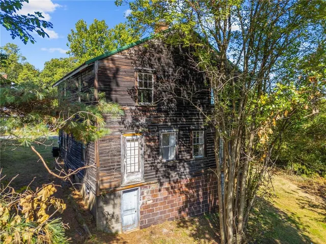 a view of a houses with a lake