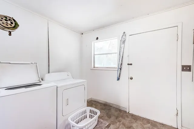 a room with storage and utility