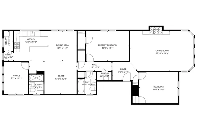 a picture of a wall with a bench