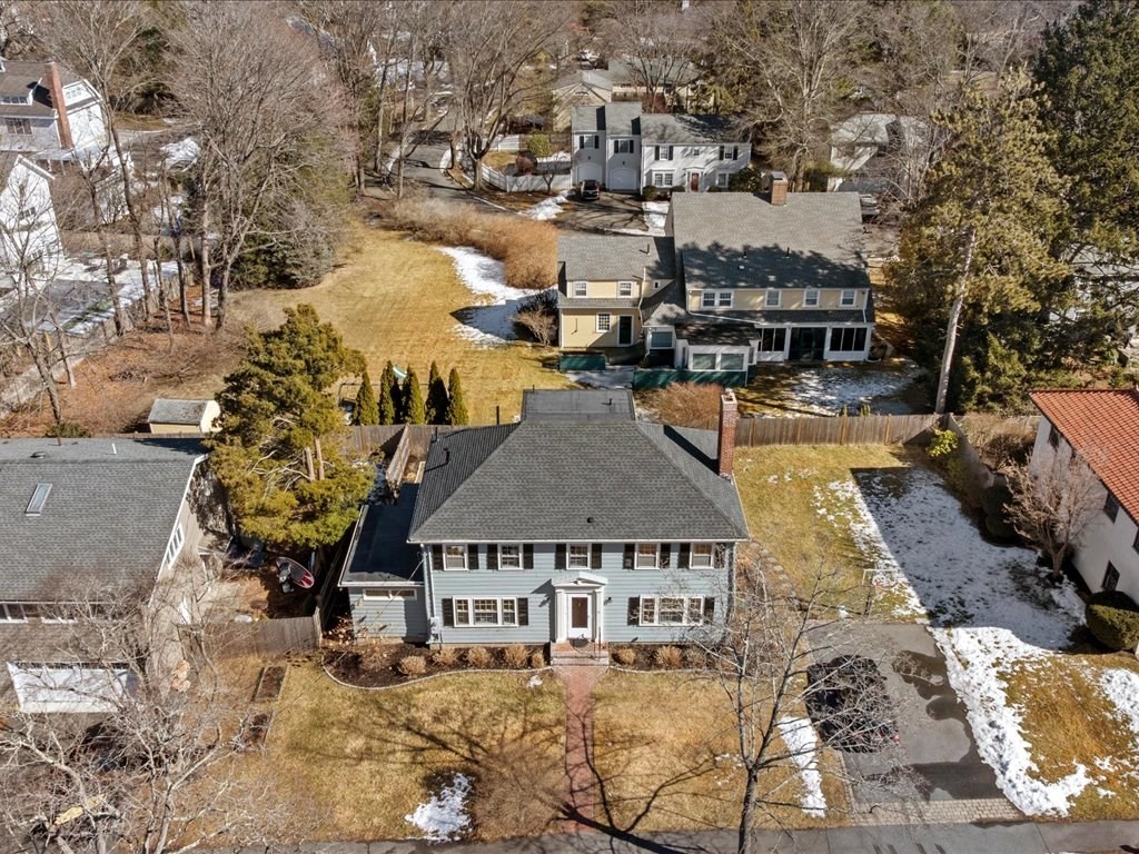 31 Estabrook Road Swampscott, MA 01907 - Photo 38 of 42 an aerial view of a house with a swimming pool