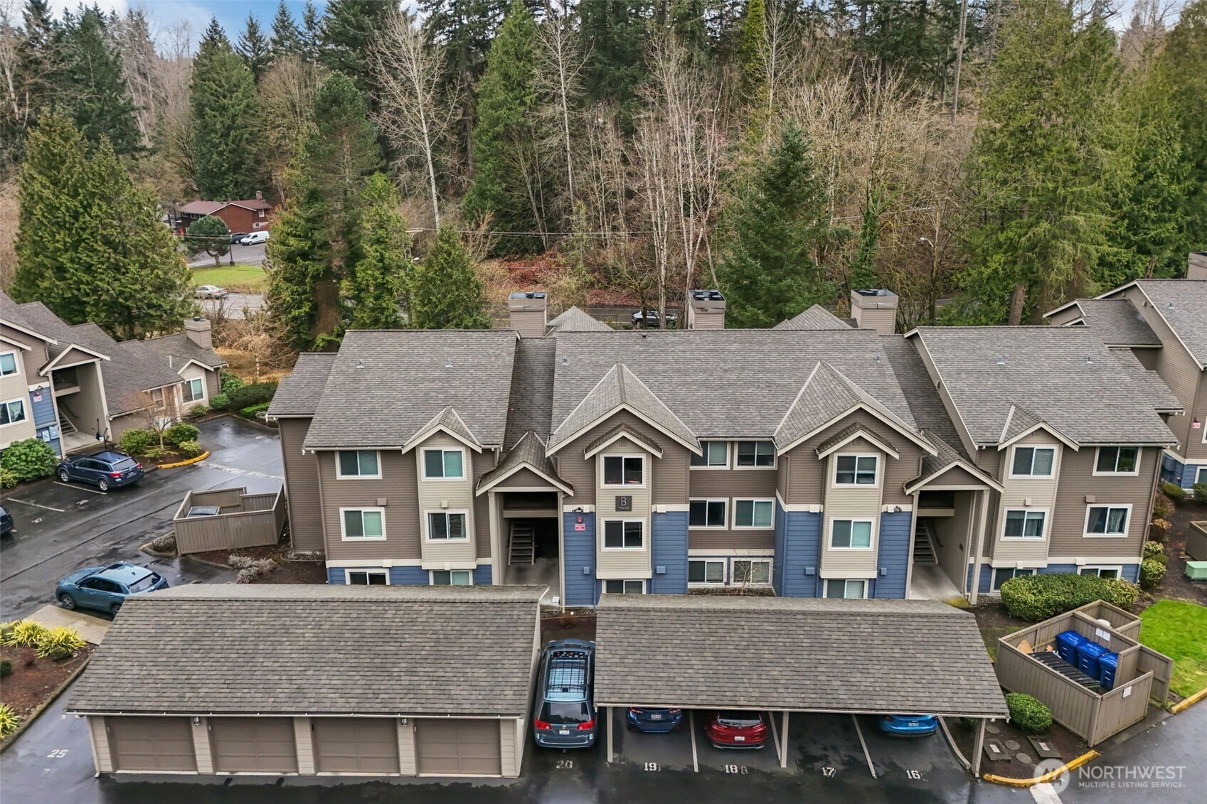 an aerial view of residential houses