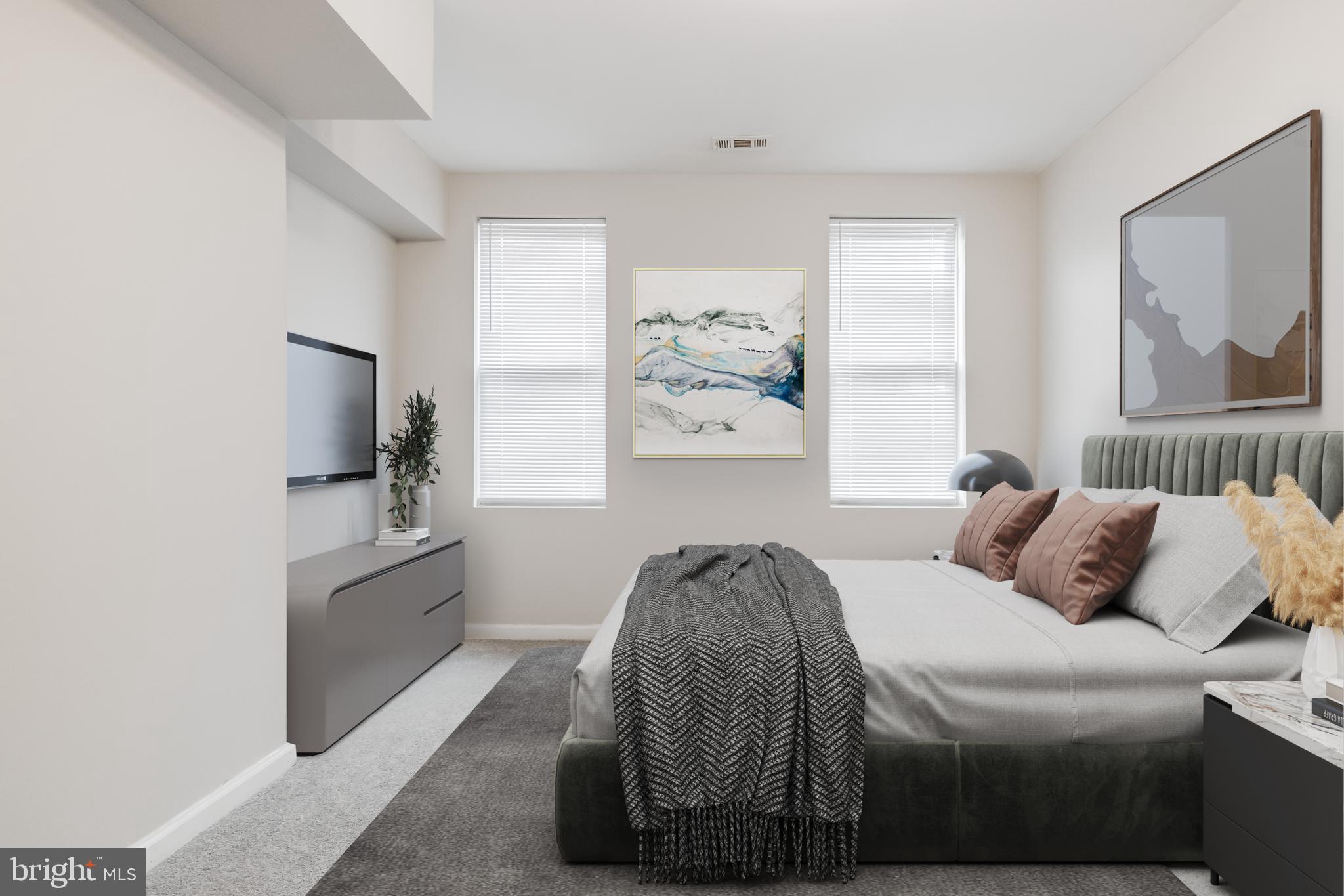 1235 North Bond Street Baltimore, MD 21213 - Photo 10 of 19 a bedroom with a bed and a couch