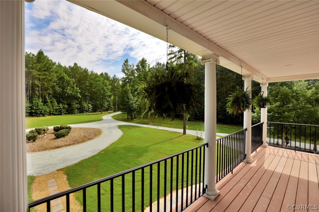 16221 Beach Road Chesterfield, VA 23838 - Photo 26 of 48 a view of a balcony with yard