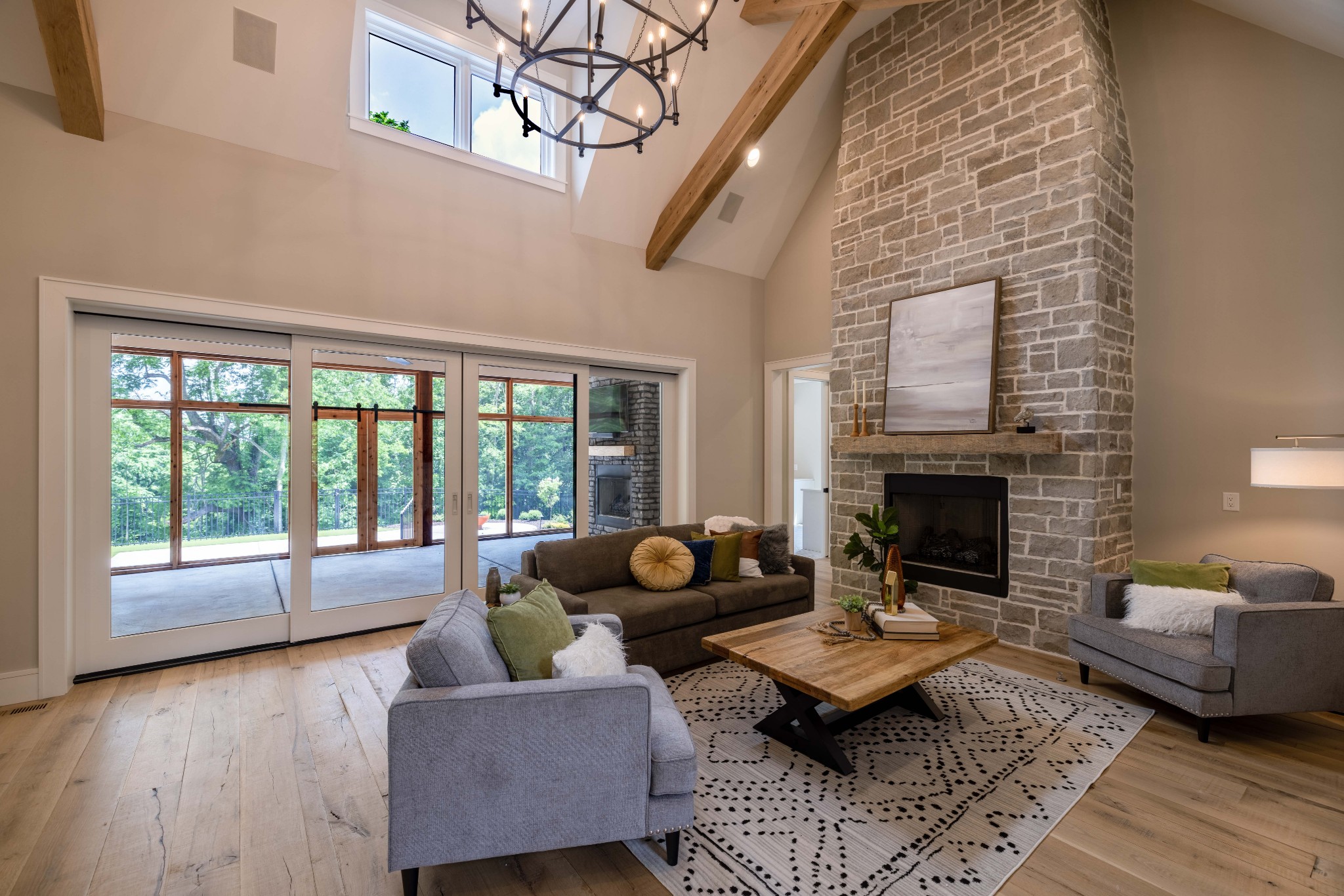 1442 Coleman Road Franklin, TN 37064 - Photo 10 of 63 a living room with furniture and a fireplace