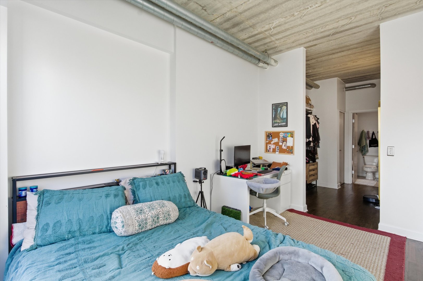 1440 South Michigan Avenue, Unit 415 Chicago, IL 60605 - Photo 11 of 18 a living room with furniture and wooden floor