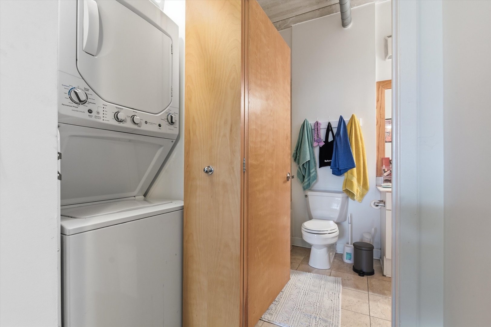 1440 South Michigan Avenue, Unit 415 Chicago, IL 60605 - Photo 15 of 18 a bathroom with a toilet and a sink