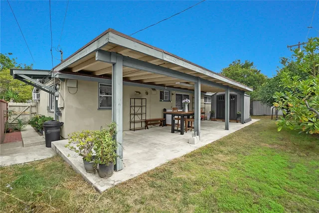 a view of house with patio