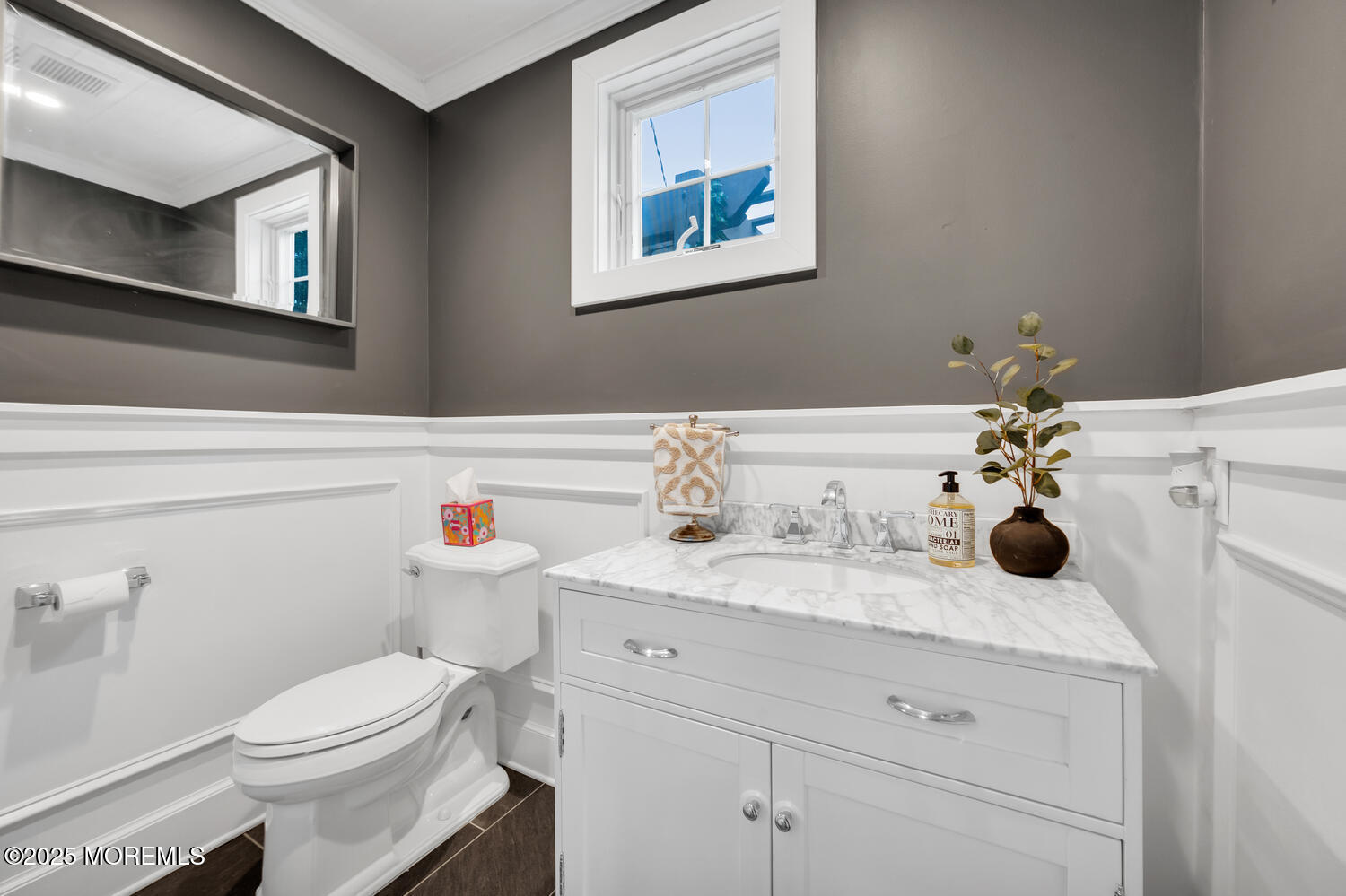 21 Buttonwood Drive Shrewsbury, NJ 07702 - Photo 14 of 86 a bathroom with a sink a toilet and a mirror