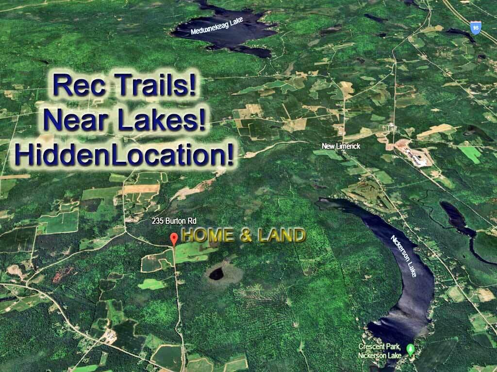 235 Burton Road Linneus, ME 04730 - Photo 22 of 105 aerial-me-farm-recreation