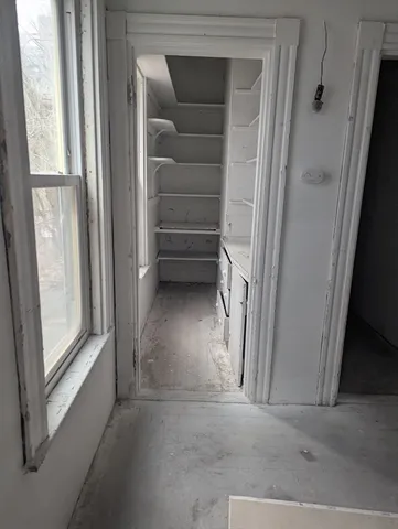 a view of closet area