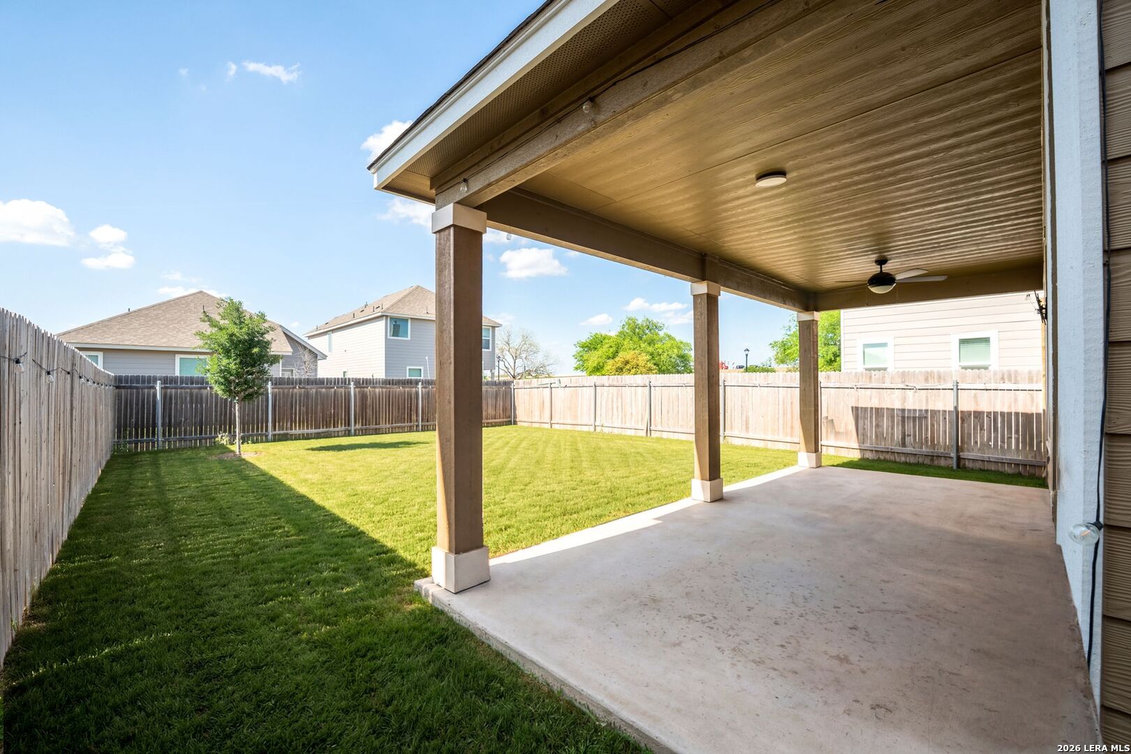 1029 Santiam Street Georgetown, TX 78626 - Photo 32 of 37 a view of a backyard of a house