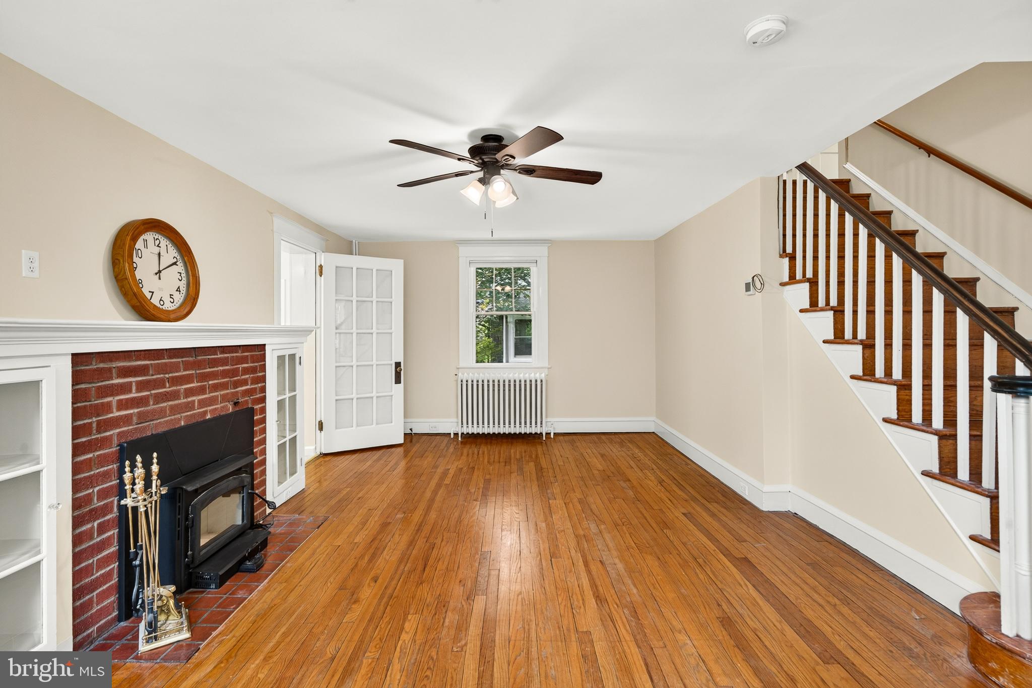 113 South Valley Road Paoli, PA 19301 - Photo 10 of 39 Hardwood floors and ceiling fan
