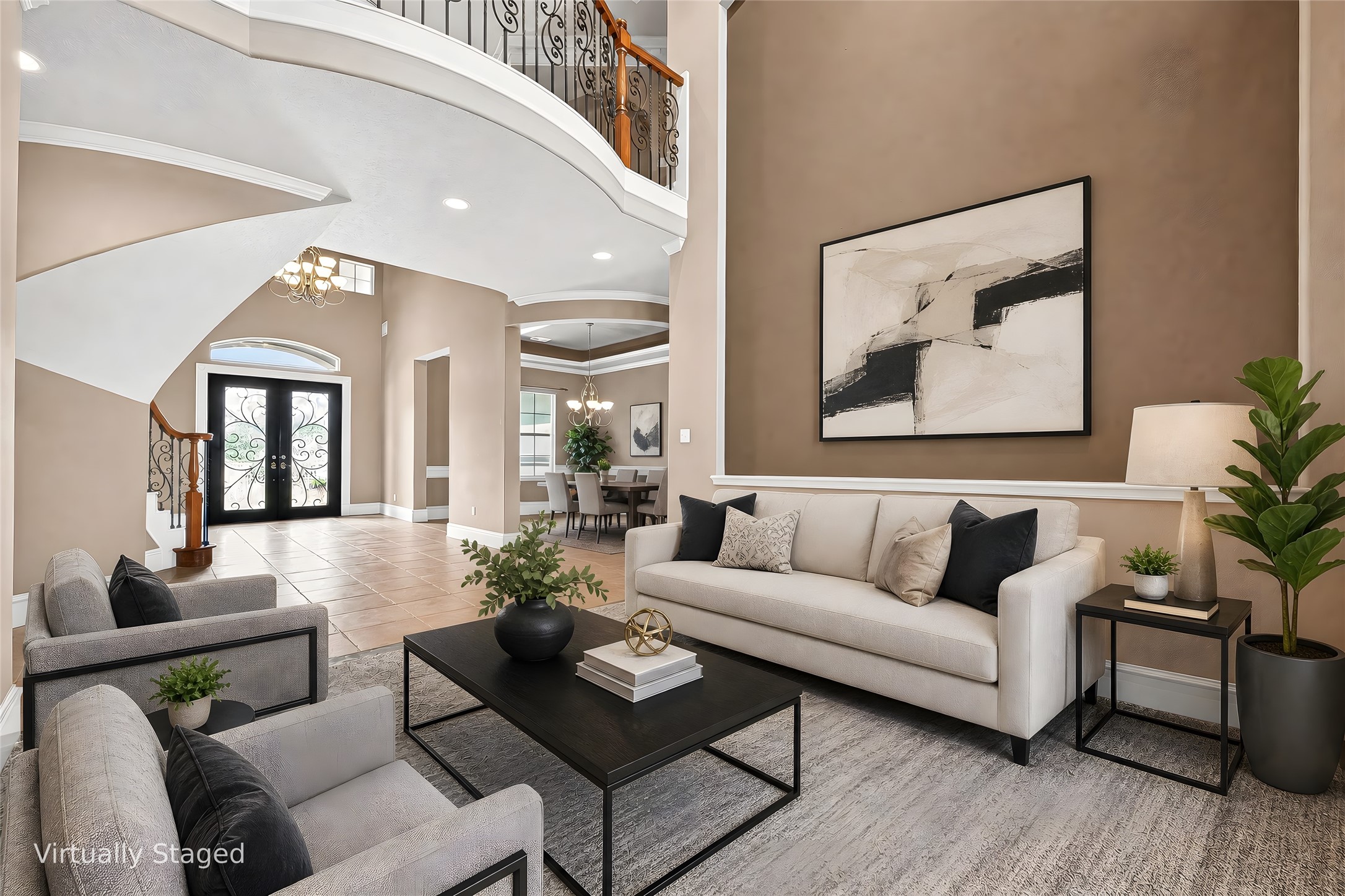 25626 Windy Isle Court Spring, TX 77389 - Photo 11 of 45 The formal living room alternatively virtually staged.