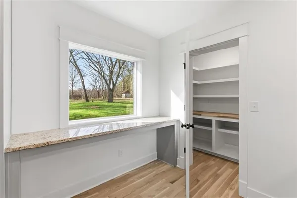 wooden floor in an empty room
