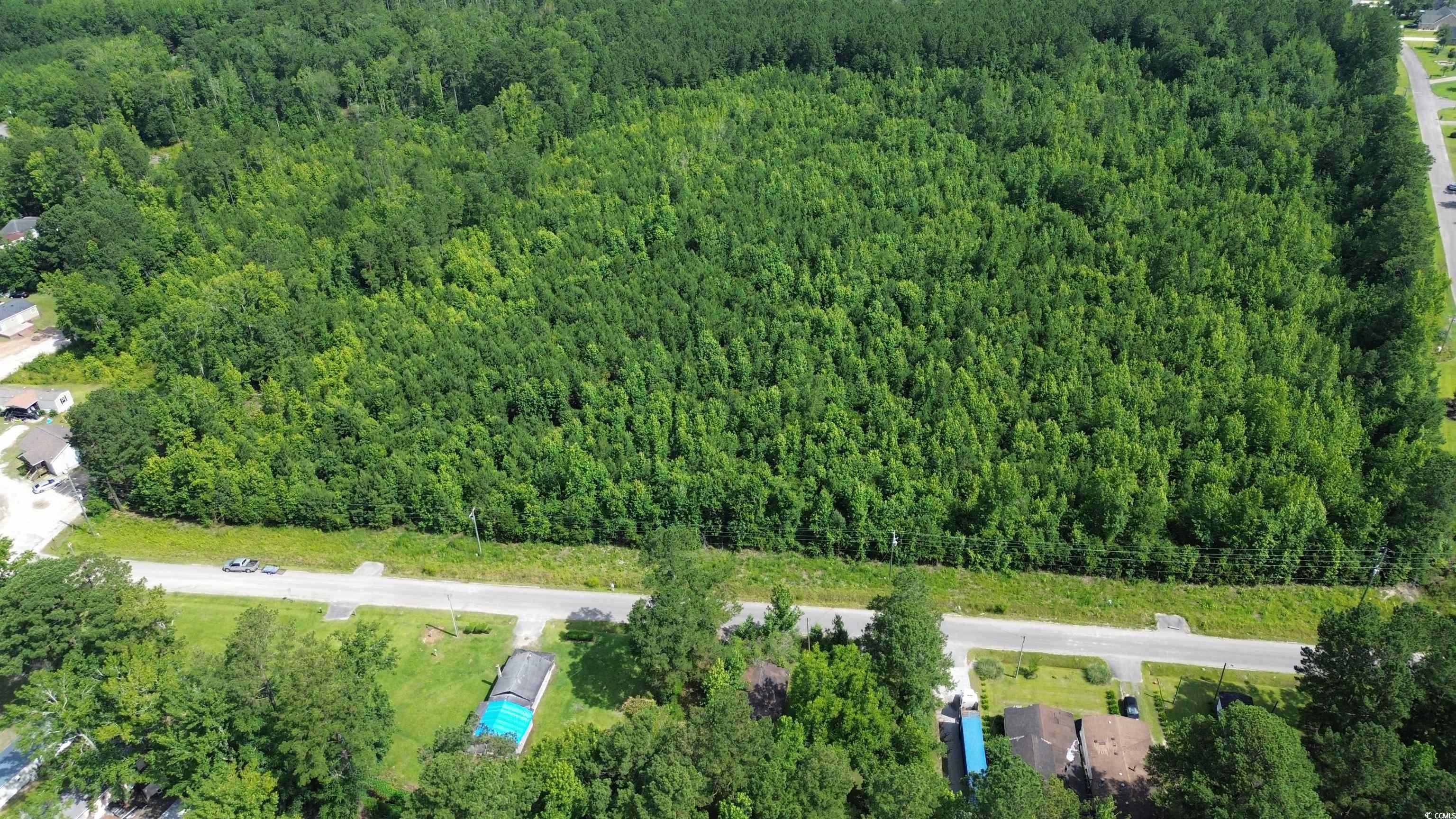 Tbd Elbow Road Longs, SC 29568 - Photo 14 of 14 Aerial view of property and surrounding area featuring a forest