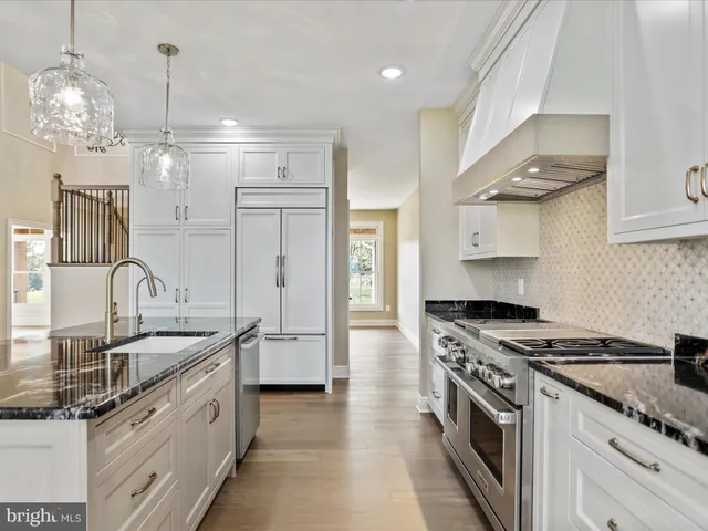 a view of a balcony with wooden floor