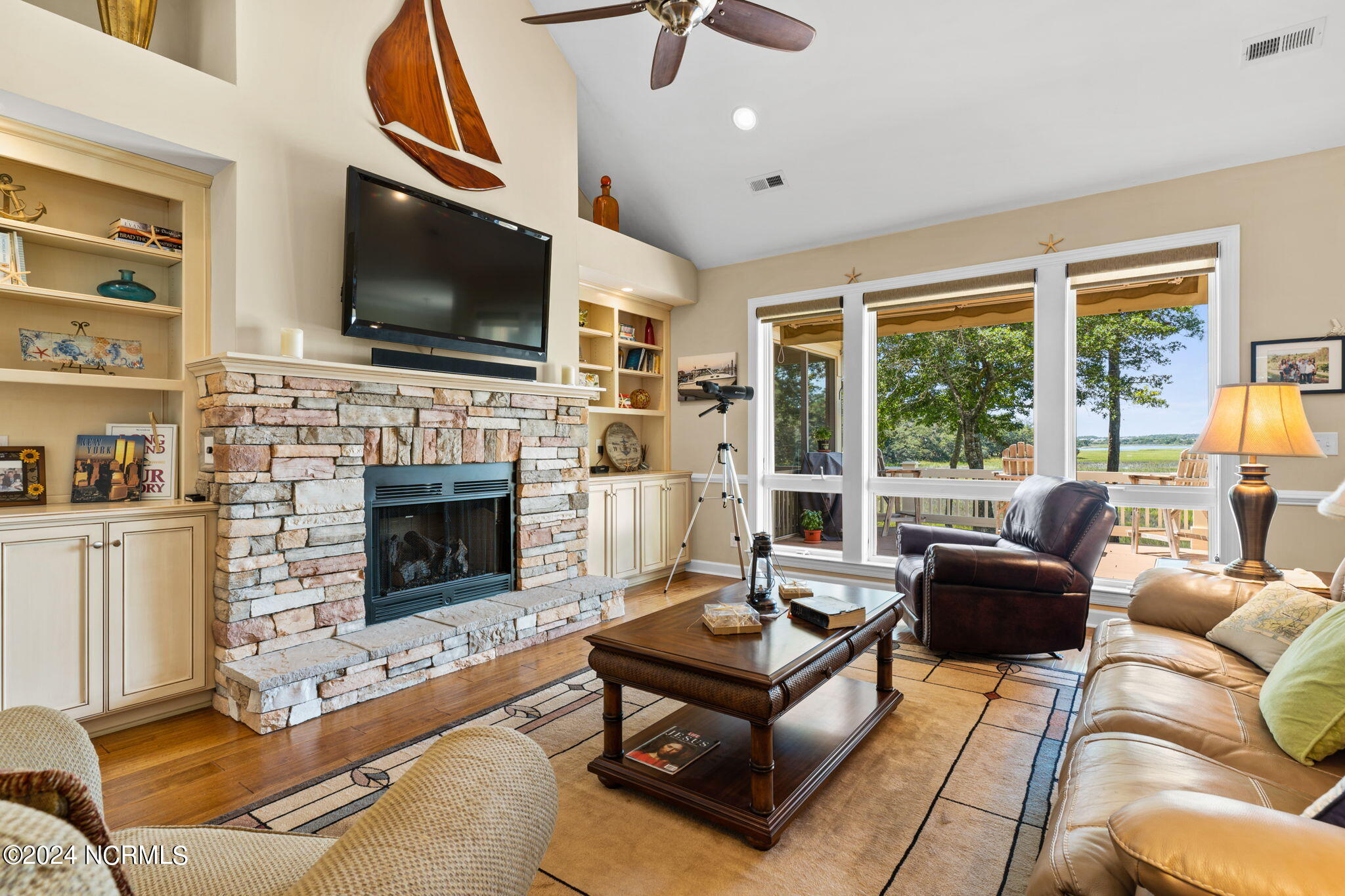 2137 Lands End Way Supply, NC 28462 - Photo 17 of 57 Great room with gas log