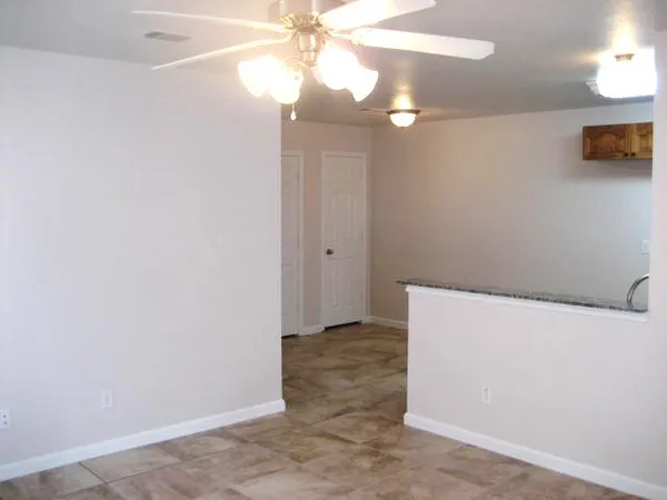 a view of room with hardwood floor