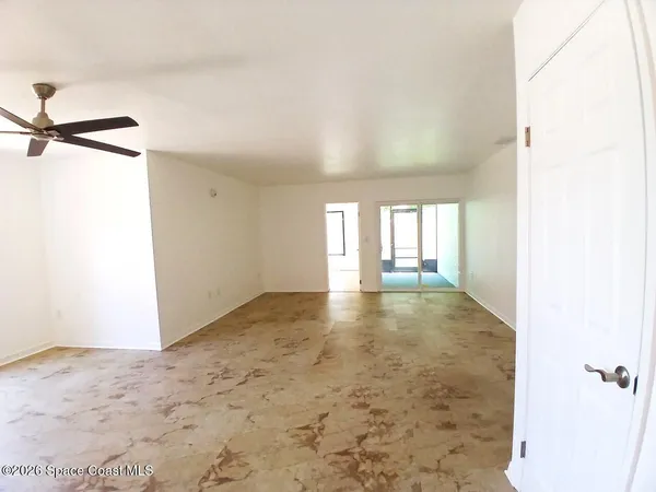 a view of an empty room