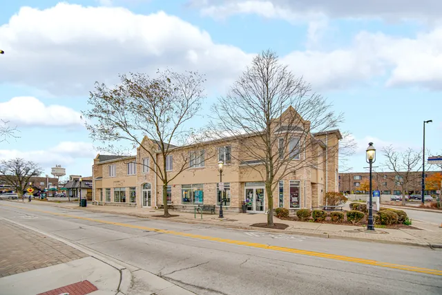 a view of city with tall buildings