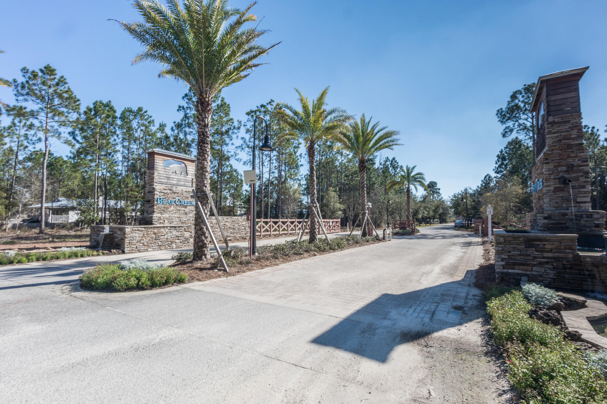 190 Bear Creek Boulevard Freeport, FL 32439 - Photo 57 of 85 a row of palm trees in front of house