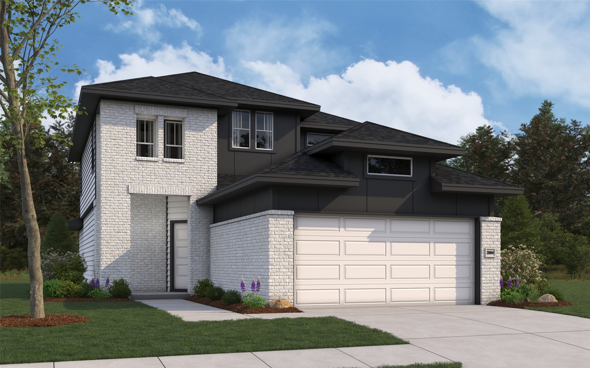 25464 Honus Wagner Way Splendora, TX 77372 - Photo 1 of 22 Rendering of Matagorda plan. Colors and features may differ from shown representation.