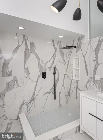 a view of a backyard with sitting area