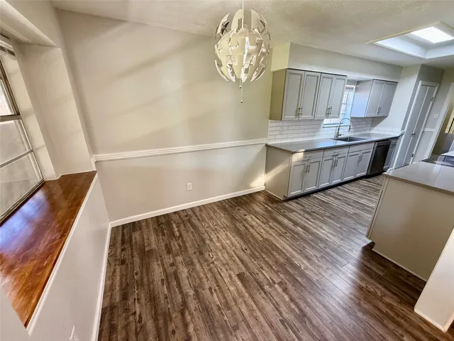 a view of kitchen and microwave