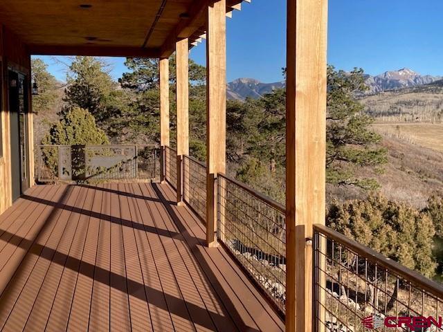 8935 County Road 5 Ridgway, CO 81432 - Photo 13 of 35 a view of a balcony with wooden floor