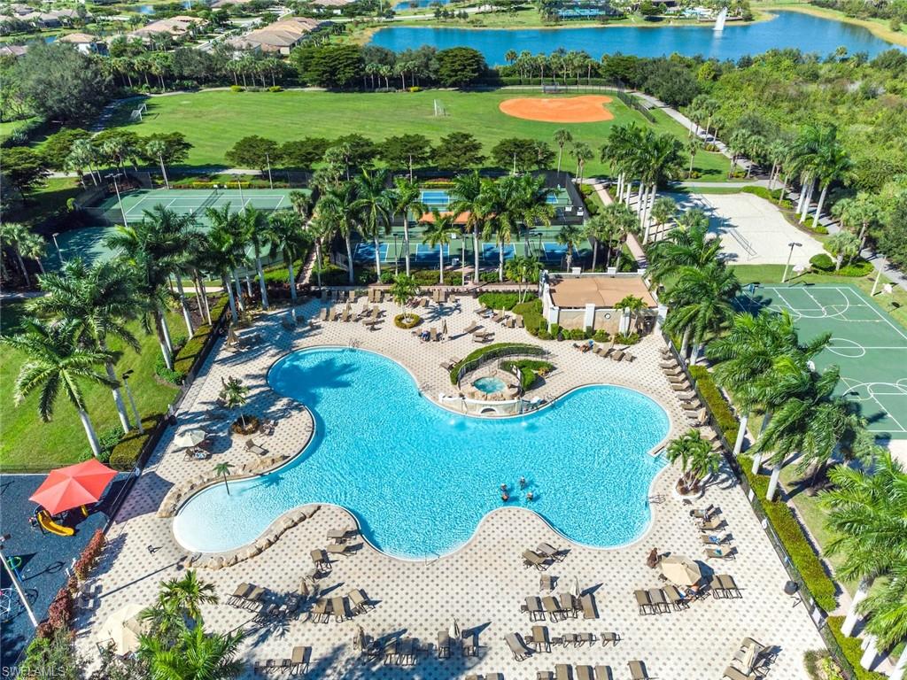 20026 Larino Loop Estero, FL 33928 - Photo 33 of 48 an aerial view of a swimming pool and outdoor space