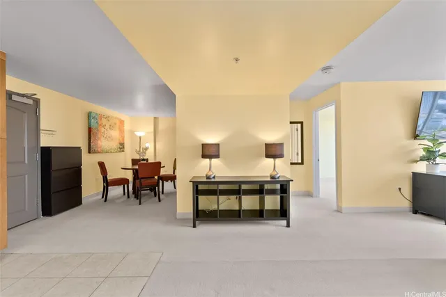 a view of a livingroom with furniture and a couch