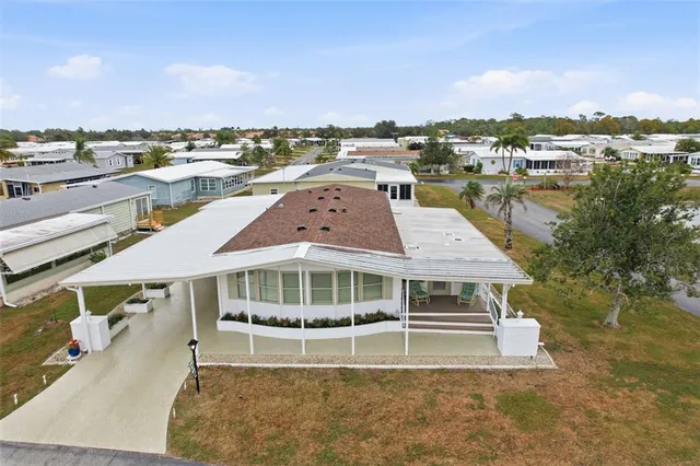 a aerial view of a house