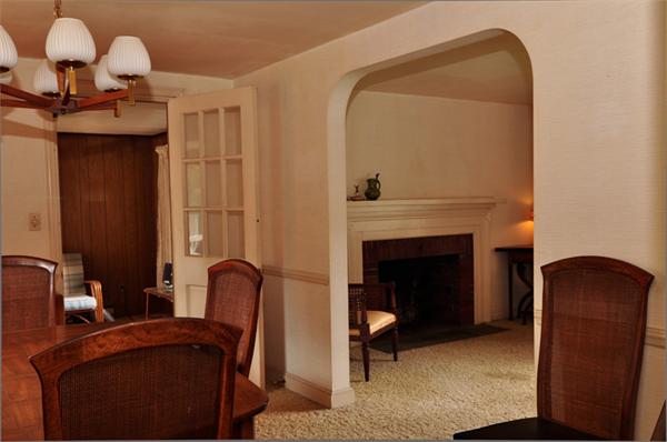 6 Brent Road Lexington, MA 02420 - Photo 5 of 9 a living room with furniture and a fireplace