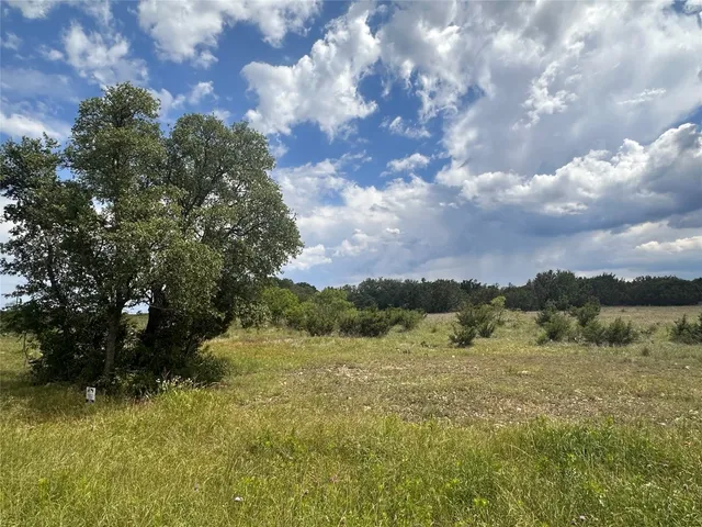 a view of lake with green space