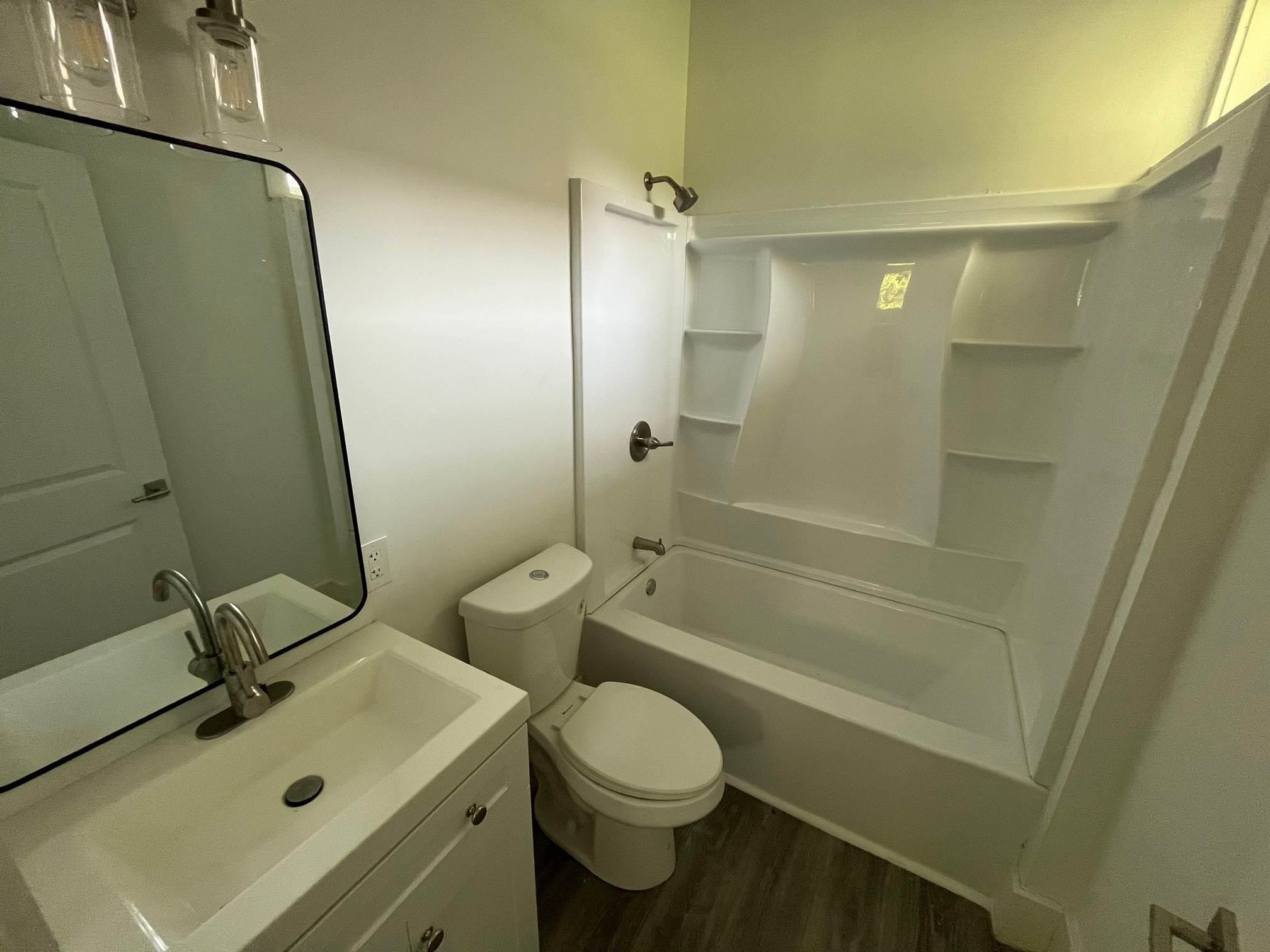 1131 Rozelle Street Memphis, TN 38106 - Photo 13 of 19 a bathroom with a sink a toilet and shower